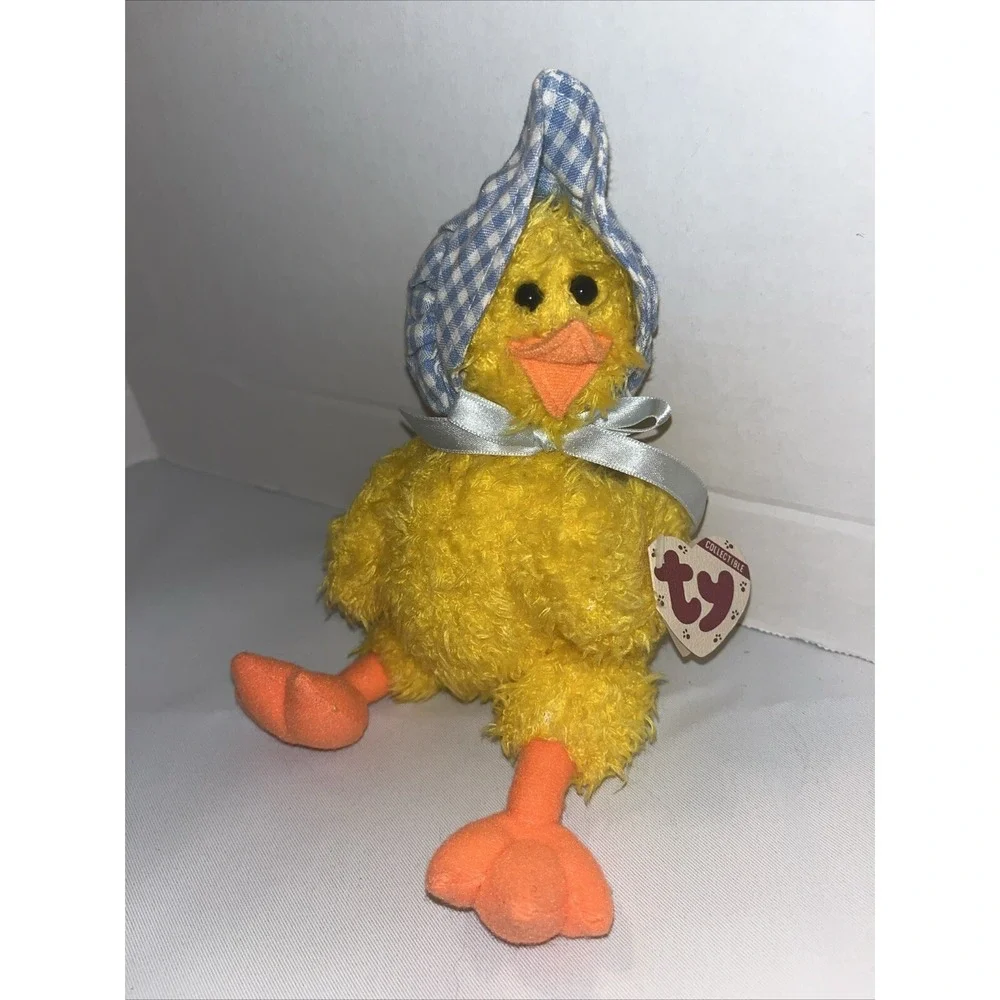 1993 RETIRED TY BEANIE BABY TY ATTIC TREASURES~BONNIE EASTER CHICK‎ BIRD 8